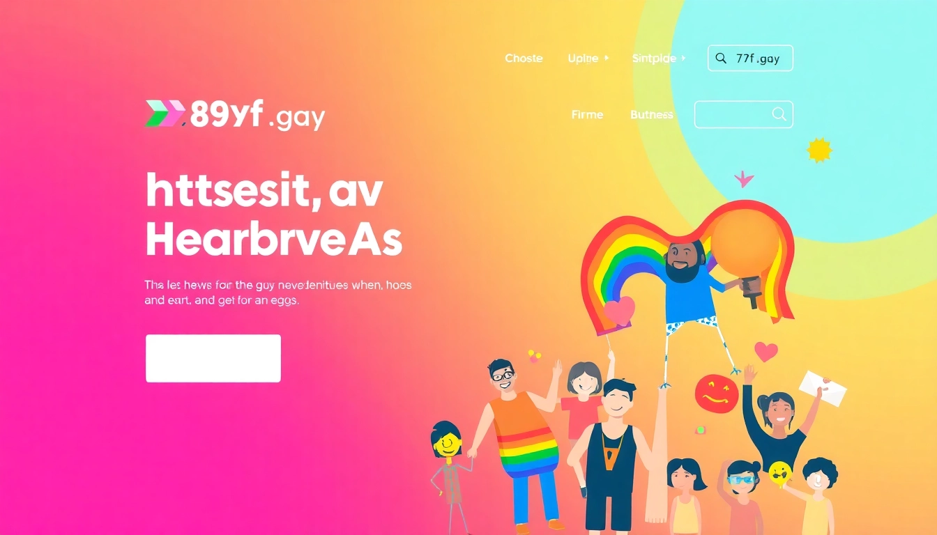 Homepage of https://789f.gay showcasing modern layout, welcoming vibes, and LGBTQ+ community symbols for inclusivity and engagement.