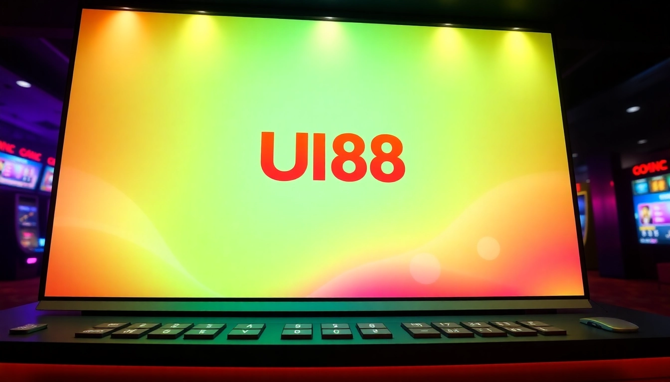 Engaging visual of UU88 online casino platform showcasing vibrant graphics and user-friendly interface to attract players.