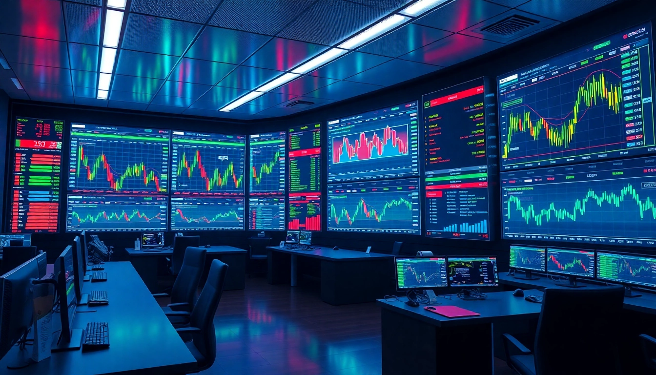 Business professionals analyzing cryptocurrency graphs for alternative investments crypto