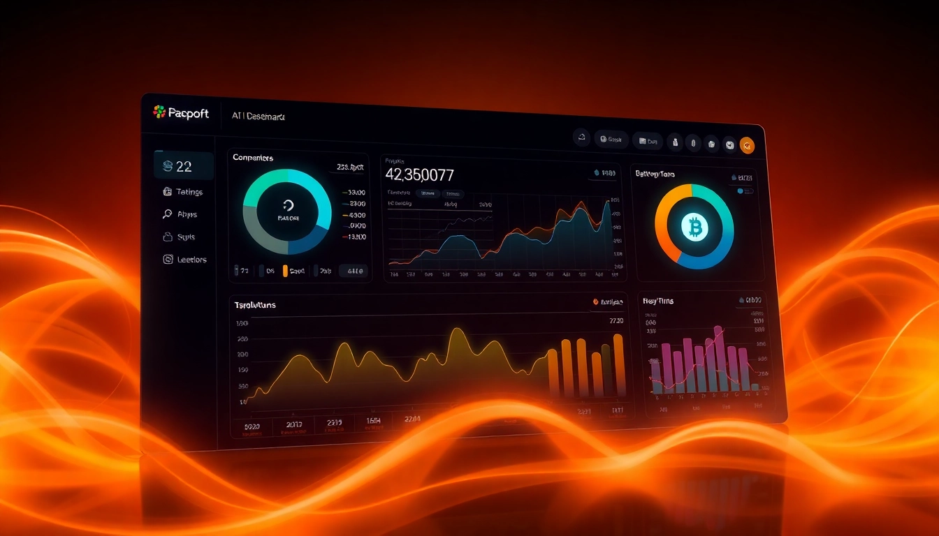 High-tech interface displaying AICoin market data and analysis for investors and traders