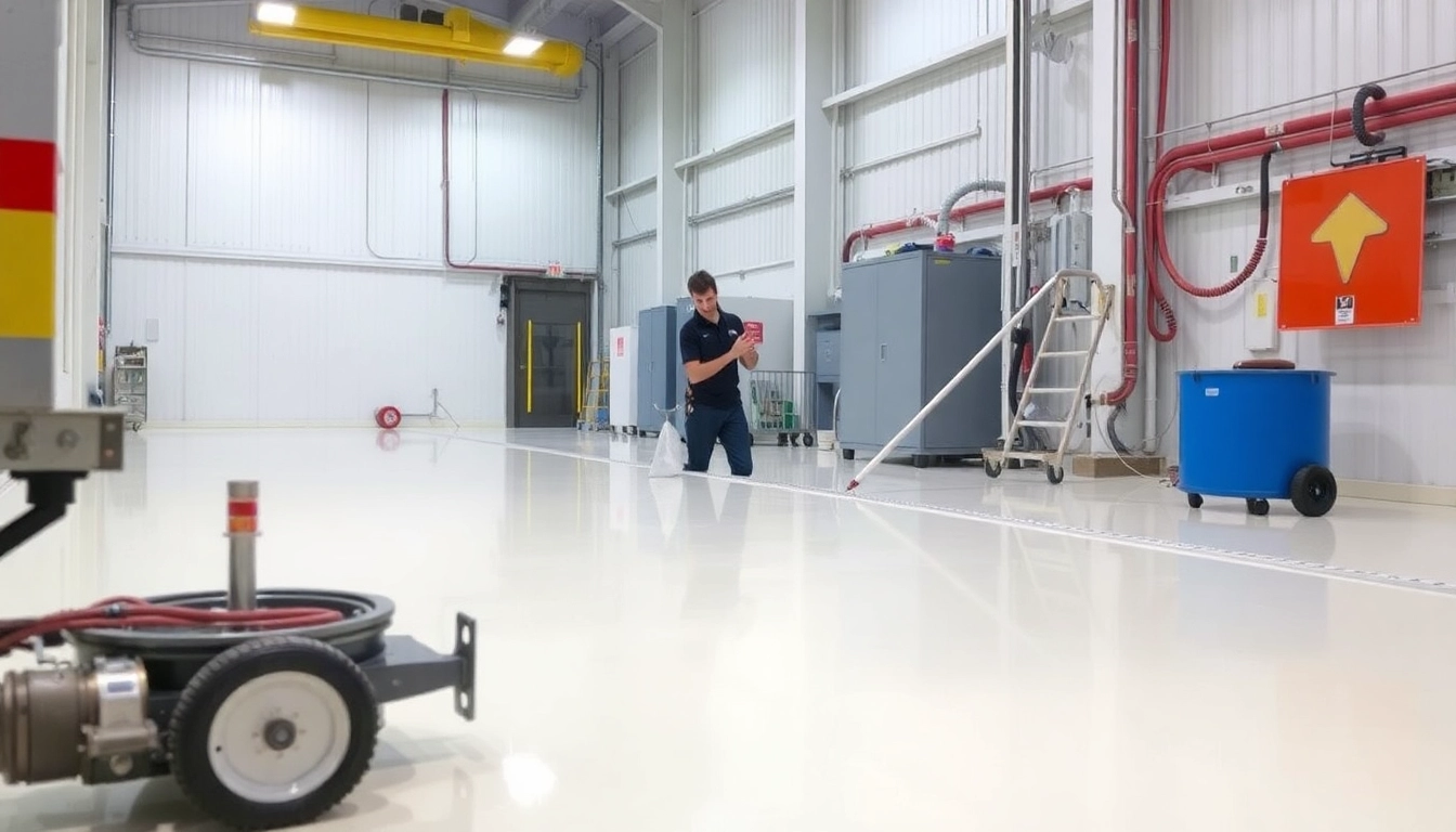 Experienced Birmingham screeding contractors applying liquid screeding for floor heating